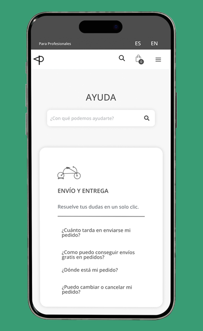 sección ayuda pagina web de picopao
