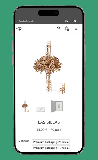 pagina de producto en la web de picopao