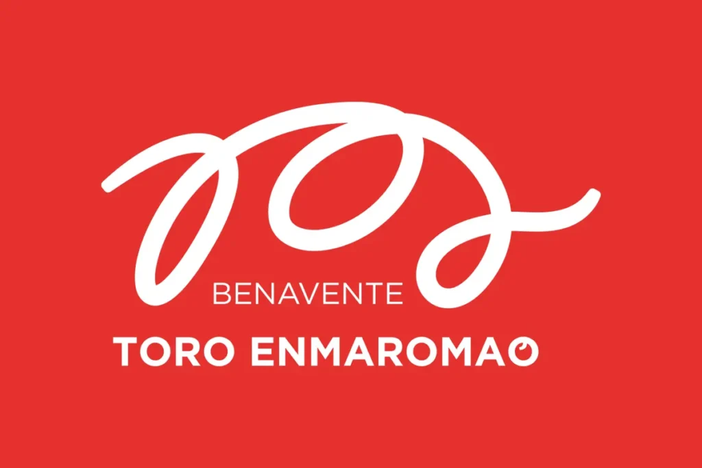 logotipo del toro enmaromado de benavente para presentación