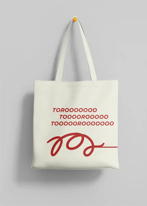 Maqueta del Tote Bag del Toro enmaromado de Benavente